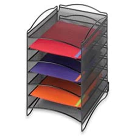 Roomfactory Company Desktop Organizer- 6-Pocket- 10-.25 in x12-.63 in x15-.13 in - Black RO824316